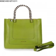 Bvlgari New Hand Carry Serpenti Calfskin Leather Bag Apple Green 80382