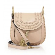 Chloe Hudson Small Studded & Braided Leather Shoulder Bag