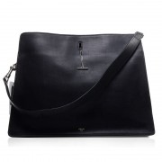 Celine Original Leather Shoulder Bag Black 3355
