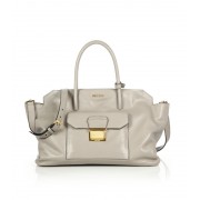 Miu Miu Small East/West Double-Handle Satchel Pomice