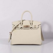 Hermes 30cm Birkin Bag Togo Leather with Strap Beige Gold