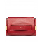 Chloe Elle Clutch Bag with Shoulder Strap Red