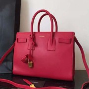 Yves Saint Laurent Small Sac De Jour Bag In Red Leather