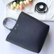 Celine Small Cabas Bag In Black Leather