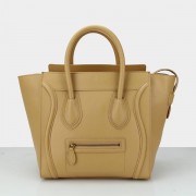 Celine Large Luggage Tote Apricot Leather Bags