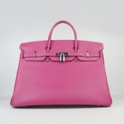 Hermes Birkin 35CM Togo Leather Handbags 6099 peach silver