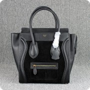 Celine Large Luggage Tote Black Suede Bags