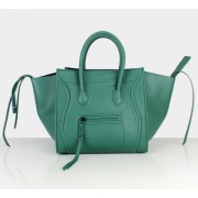 Celine Dark Green Boston Cowhide Bags