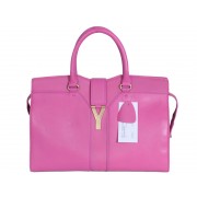 Yves Saint Laurent Cabas Chyc Large Leather Tote Pink
