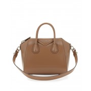 Givenchy Antigona Small Leather Satchel Bag Dark Beige