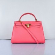 Hermes Kelly 32cm Togo Leather Handbag 6108 Lip Pink Golden