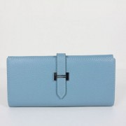 Hermes Wallet H514 Ladies Wallet Blue