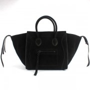 Celine Boston Black Square Suede Bags