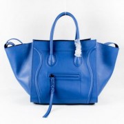 Celine Boston Sky Blue Leather Bags