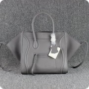 Celine Boston Square Gray Calfskin Bags