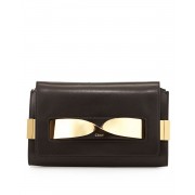 Chloe Elle Medium Chain Clutch Bag Black