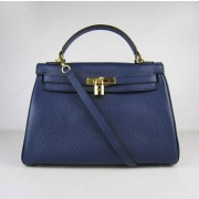 Hermes Kelly 32cm Togo leather 6108 dark blue golden