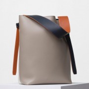 Celine Twisted Cabas Small Bag In Quartz/Natural Calfskin