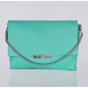 Celine Blade Flap Original Leather Shoulder Bag Green 3078A