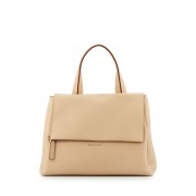 Givenchy Pandora Pure Medium Waxy Calf Satchel Bag Light Beige