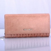 Miu Miu Matelasse Original Bright Leather Bi-Fold Wallets 1862 Pink