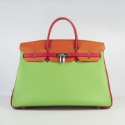 Hermes Birkin 35CM Togo Leather Handbags 6099 red/orange/green s