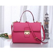 Miu Miu Original Leather Snap-lock Bag Peach 6871