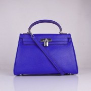 Hermes Kelly 32cm Togo leather 6108 electric blue silver