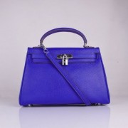 Hermes Kelly 32cm Togo leather 6108 electric blue silver