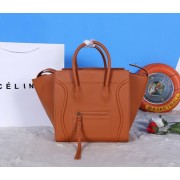 Celine Brown Boston Calfskin Leather Bag