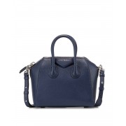 Givenchy Antigona Mini Leather Satchel Bag Dark Blue
