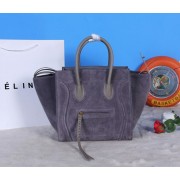 Celine Dark Grey Boston Suede Bags