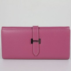 Hermes Wallet H514 Wallet Lambskin Pink