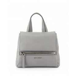 Givenchy Pandora Pure Mini Leather Satchel Bag Gray