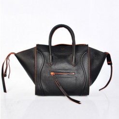 Celine Black Orange Boston Cowhide Bags