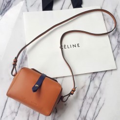 Celine Tan Box On Strap Bag