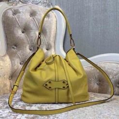 Miu Miu Original Calfskin Leather Bucket bag Yellow