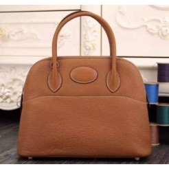 Hermes Bolide 31cm Togo Leather Brown Bag