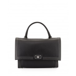 Givenchy Shark Medium Stud Couture Shoulder Bag Black