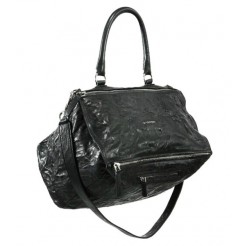 Givenchy Pandora Large Leather Shoulder Bag Black