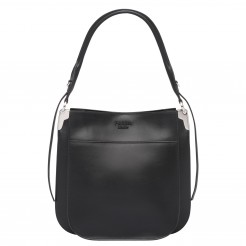 Prada Margit Shoulder Bag In Black Calfskin