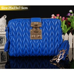 Miu Miu Newest Matelasse Blue Clutch Bag