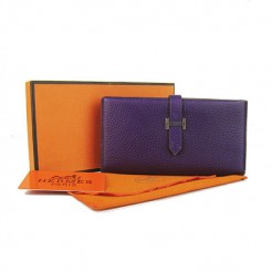 Hermes Wallet H008 Ladies Wallet Purple