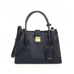 Miu Miu Madras Small Satchel Black