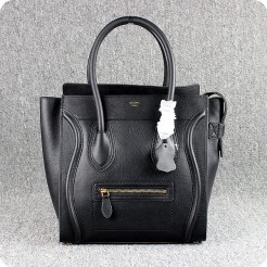 Celine Large Luggage Tote Black Leather Bags