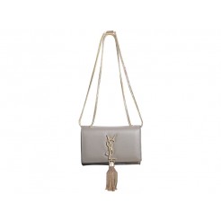 Yves Saint Laurent Mini Monogramme Bag In Original Leather Khaki