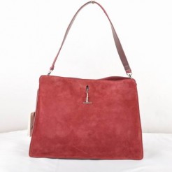 Celine EDGE Suede Leather Bag Dark Red 309