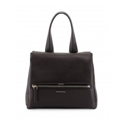 Givenchy Pandora Pure Small Leather Satchel Bag Black