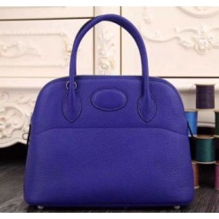 Hermes Bolide 31cm Togo Leather Electric Blue Bag