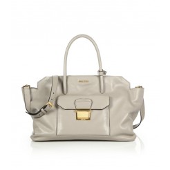 Miu Miu Small East/West Double-Handle Satchel Pomice